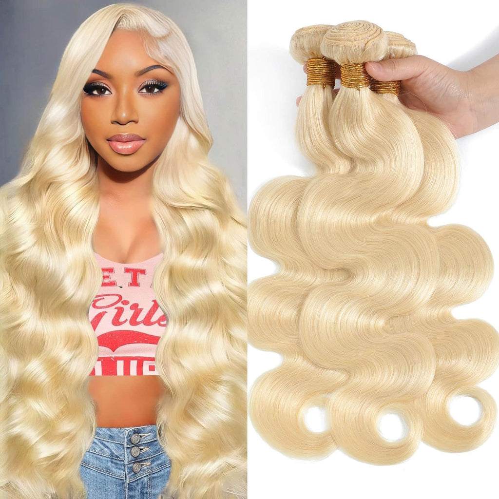 StariaHair 10-30 Inch #613 Body Wave Blonde Remy Human Hair Bundles