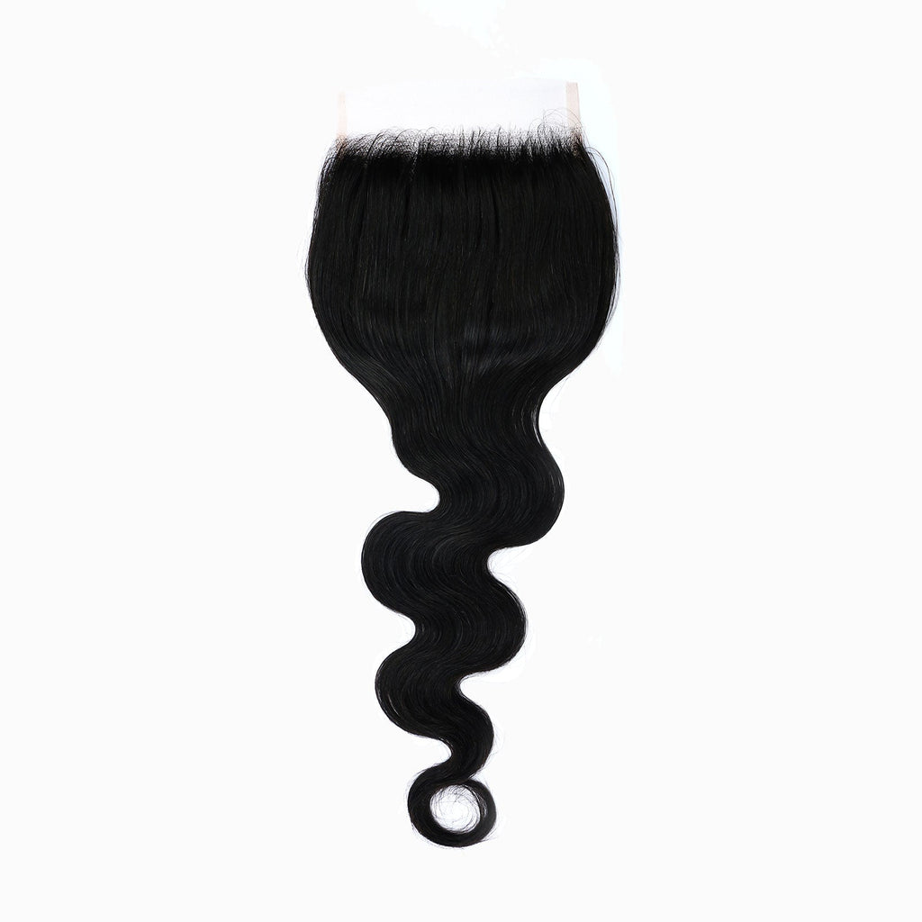 StariaHair 14-20 Inch Transparent Lace Closure Body Wave 4"x4" #1B