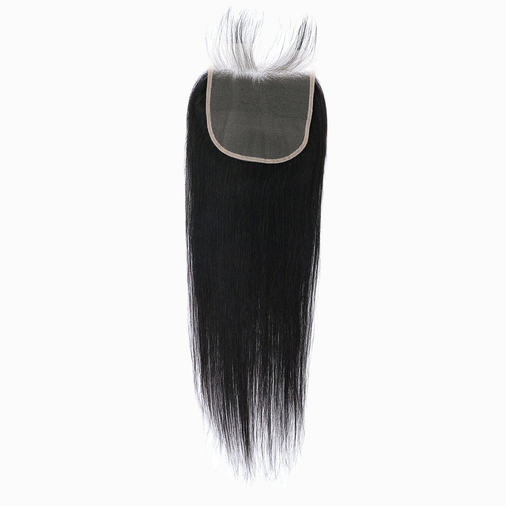 StariaHair 14-20 Inch 5"x5" HD Lace Closure Straight #1B