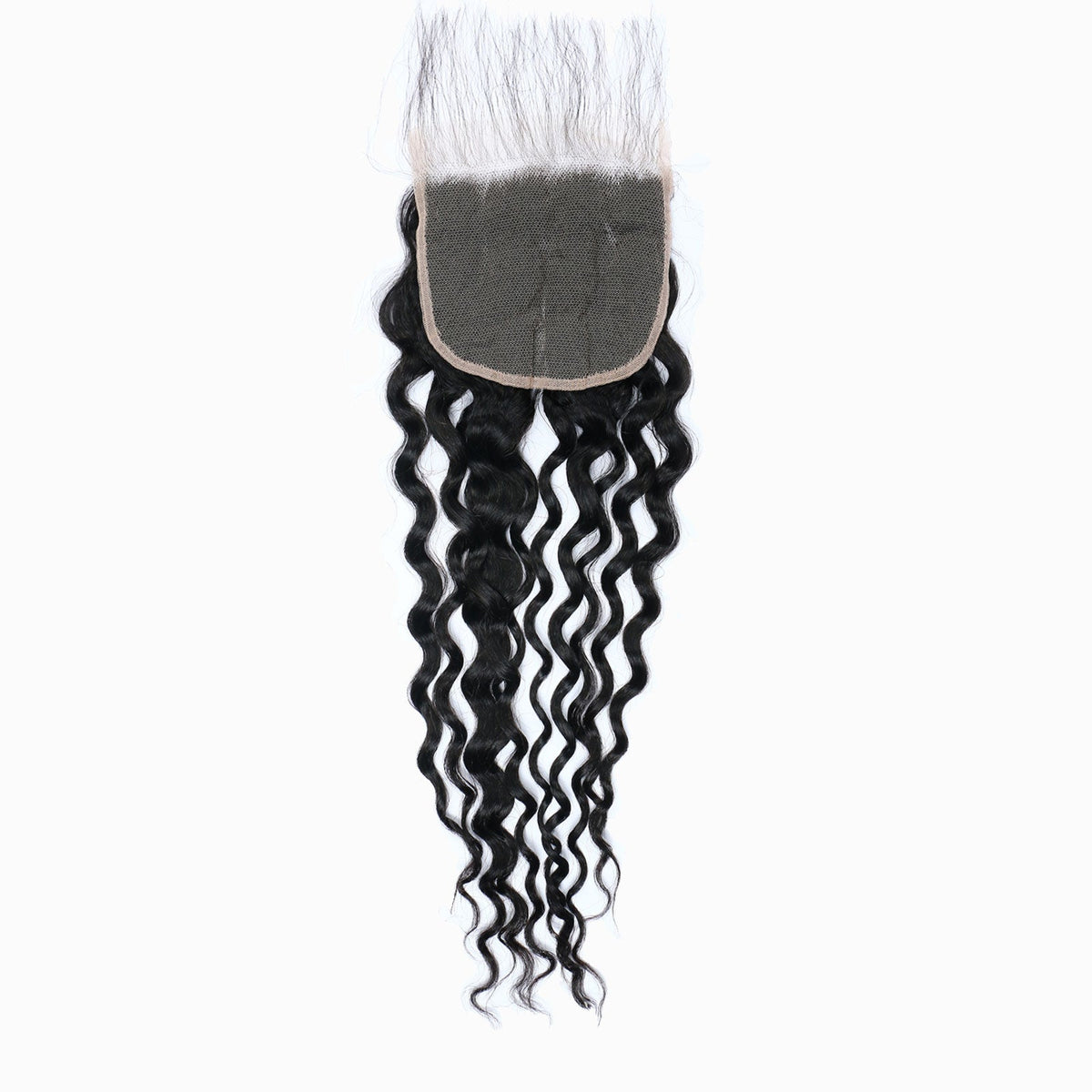 StariaHair 12-20 Inch 5"x5" Transparent Lace Closure Water Wave #1B