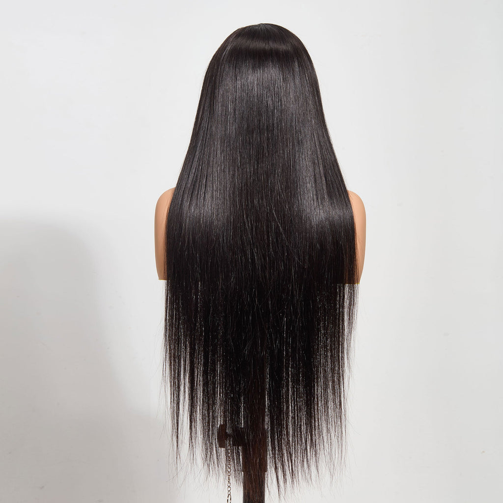 StariaHair 13"x6" HD Lace Straight 180% Frontal Wig #1B