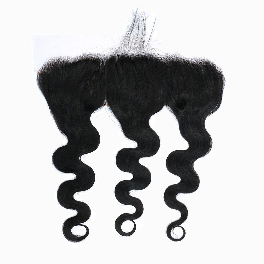 StariaHair 14-20 Inch 13"x4" Body Wave HD Lace Frontal #1B