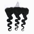 StariaHair 14-20 Inch 13"x4" Body Wave HD Lace Frontal #1B