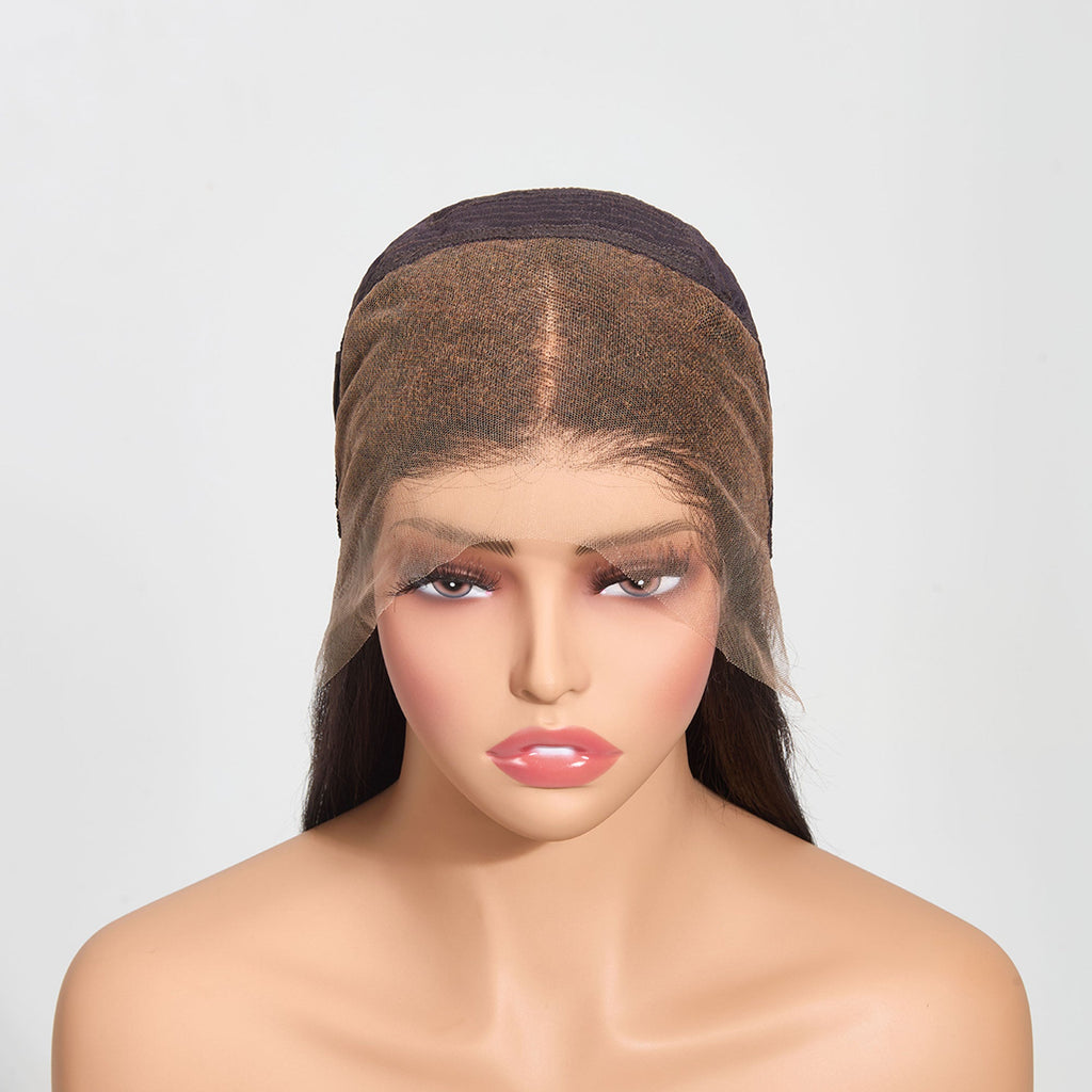 StariaHair 13"x4" HD Lace Straight 180% Frontal Wig #1B