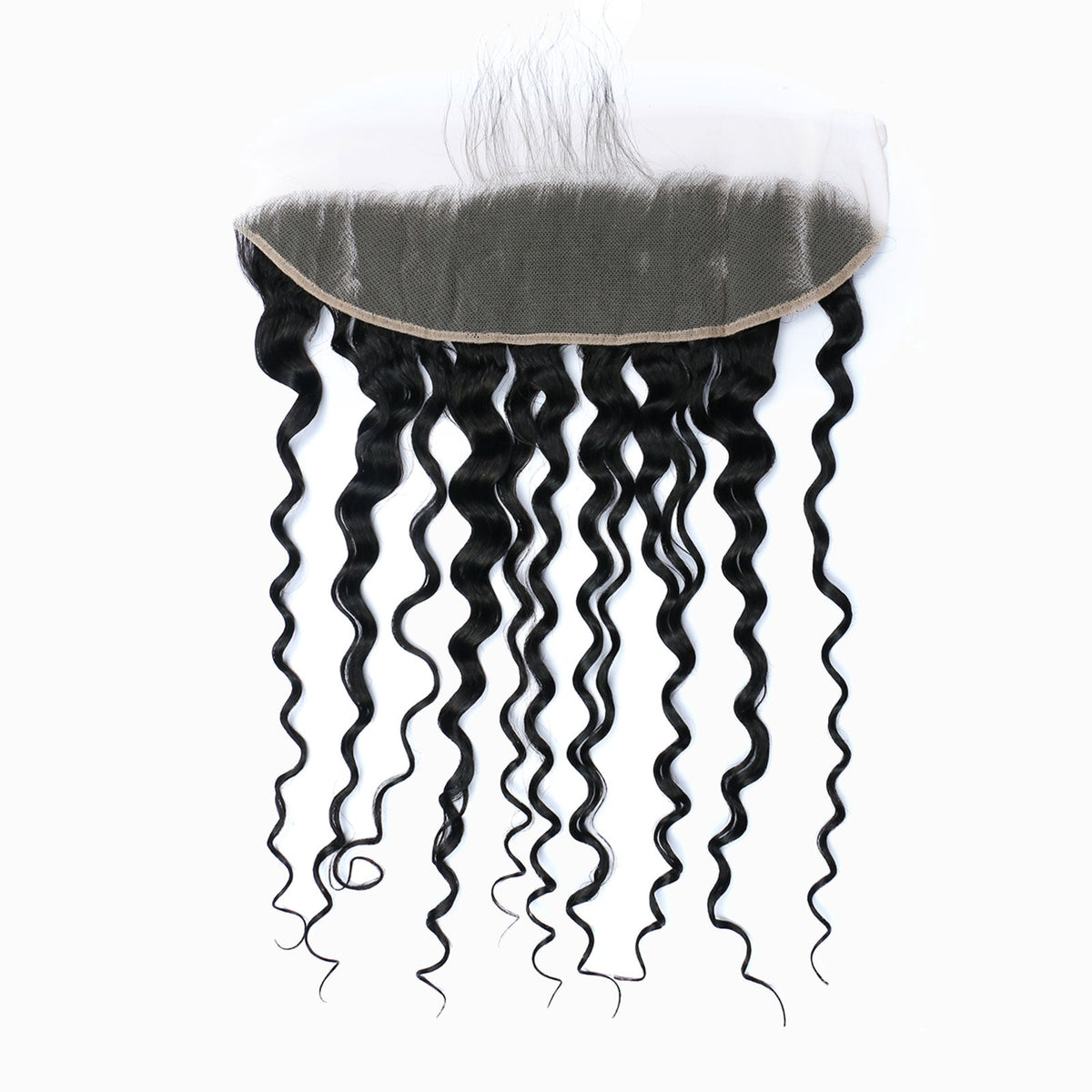 StariaHair 14-20 Inch 13"x4" Water Wave Transparent Lace Frontal #1B