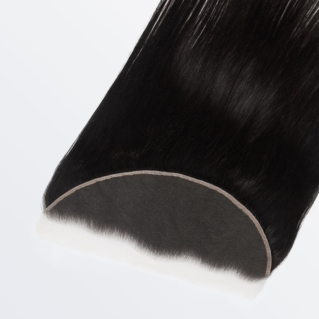 StariaHair 14-20 Inch 13"x6" Straight HD Lace Frontal #1B
