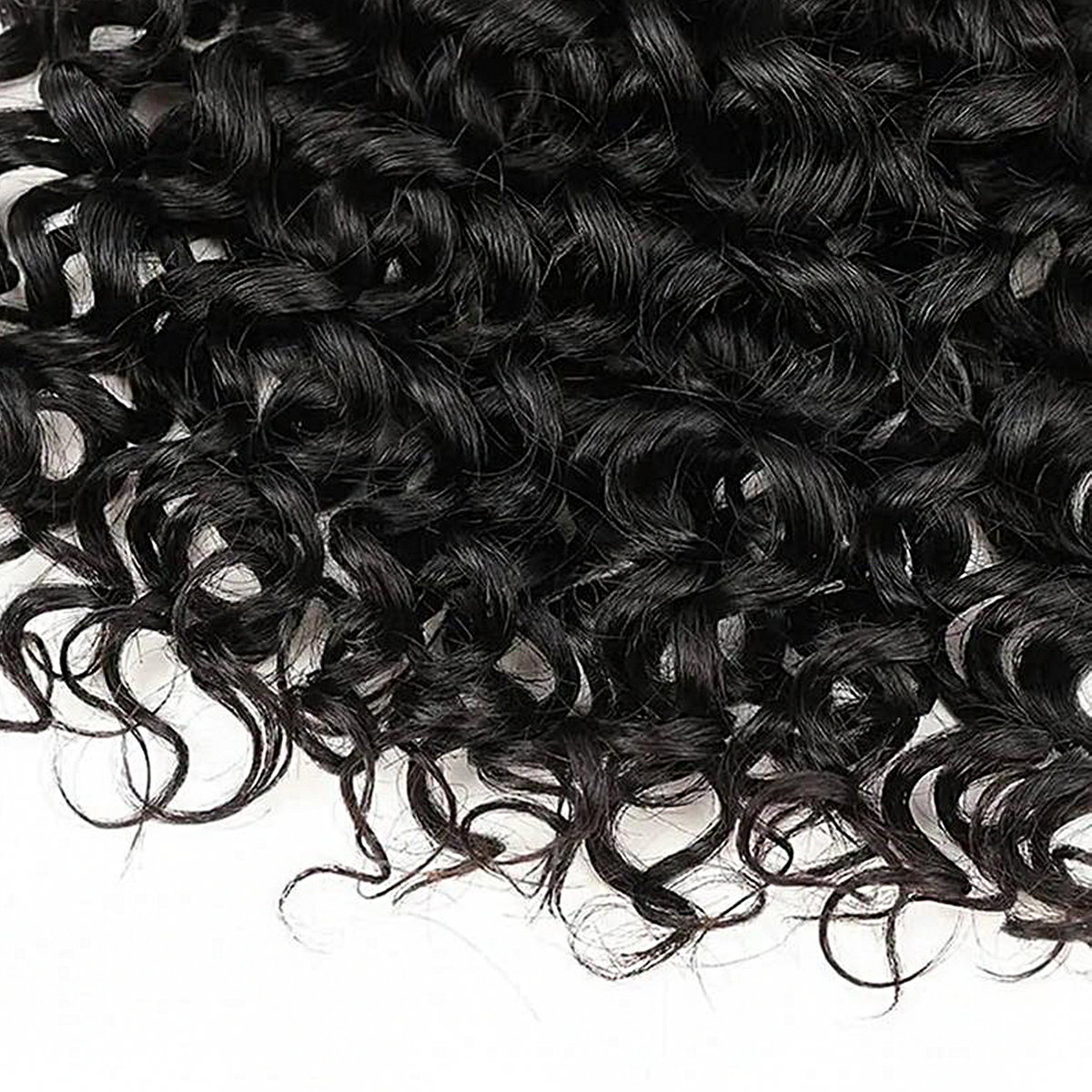 StariaHair 14-24 Inch Water Wave Bulk Hair for Braiding #1B