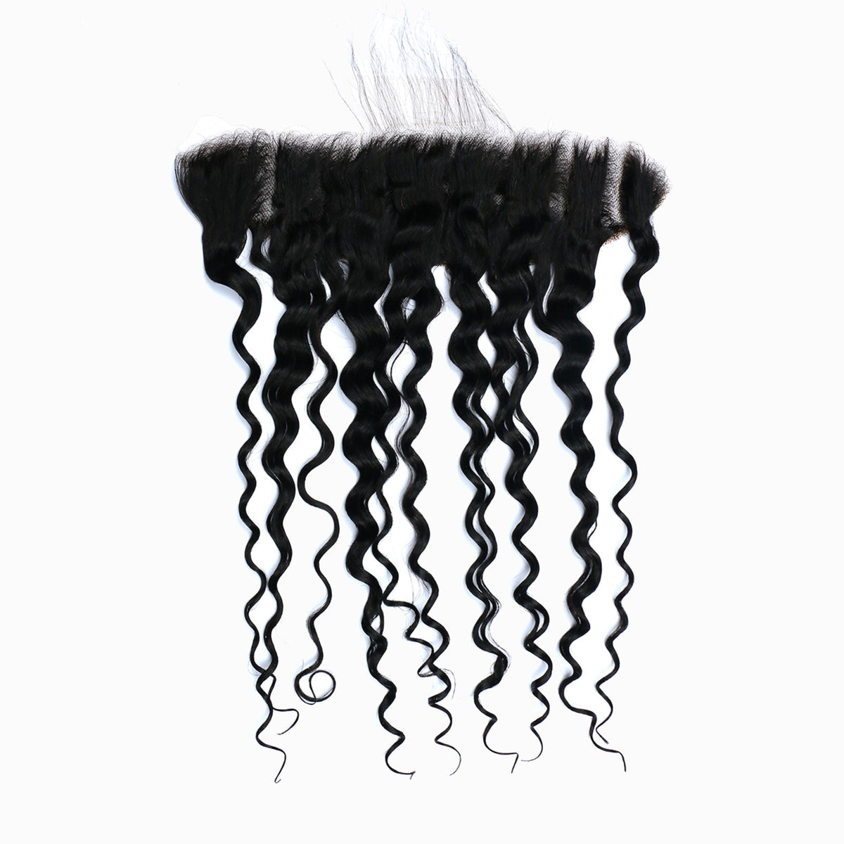 StariaHair 14-20 Inch 13"x4" Water Wave Transparent Lace Frontal #1B