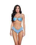 Shimmer Mesh Flutter Shorts