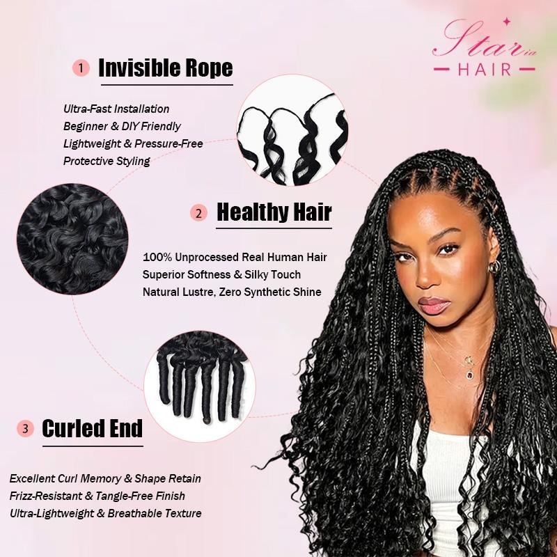 StariaHair Water Wave Crochet Human Hair Lightweight for Miracle Knots
