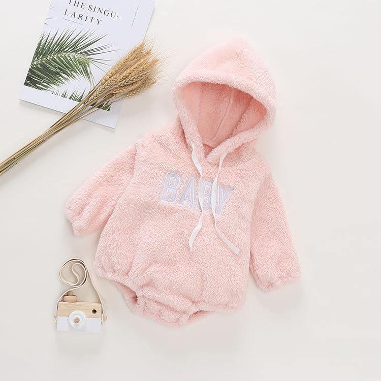 Luxury Modern Newborn Baby Boy/Girl Clothes Long Sleeve Hoddies Bear Zipper Baby Romper Clothes Autumn Winter Season For Kids and Baby