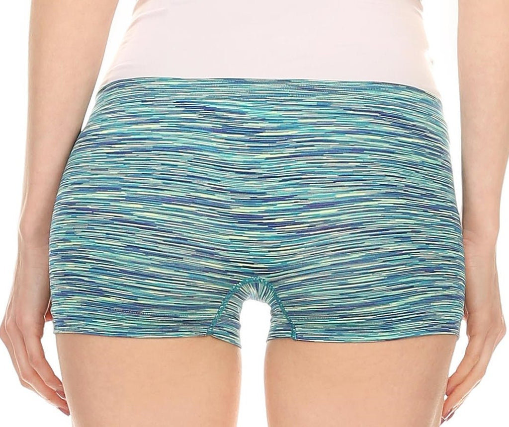 Sakkas Women's Seamless Stretch Boy Short Panties (6 Pack)