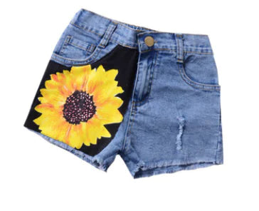Kids Denim Vest and Shorts Set