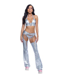 Silver Monogram Belted Festival Chaps