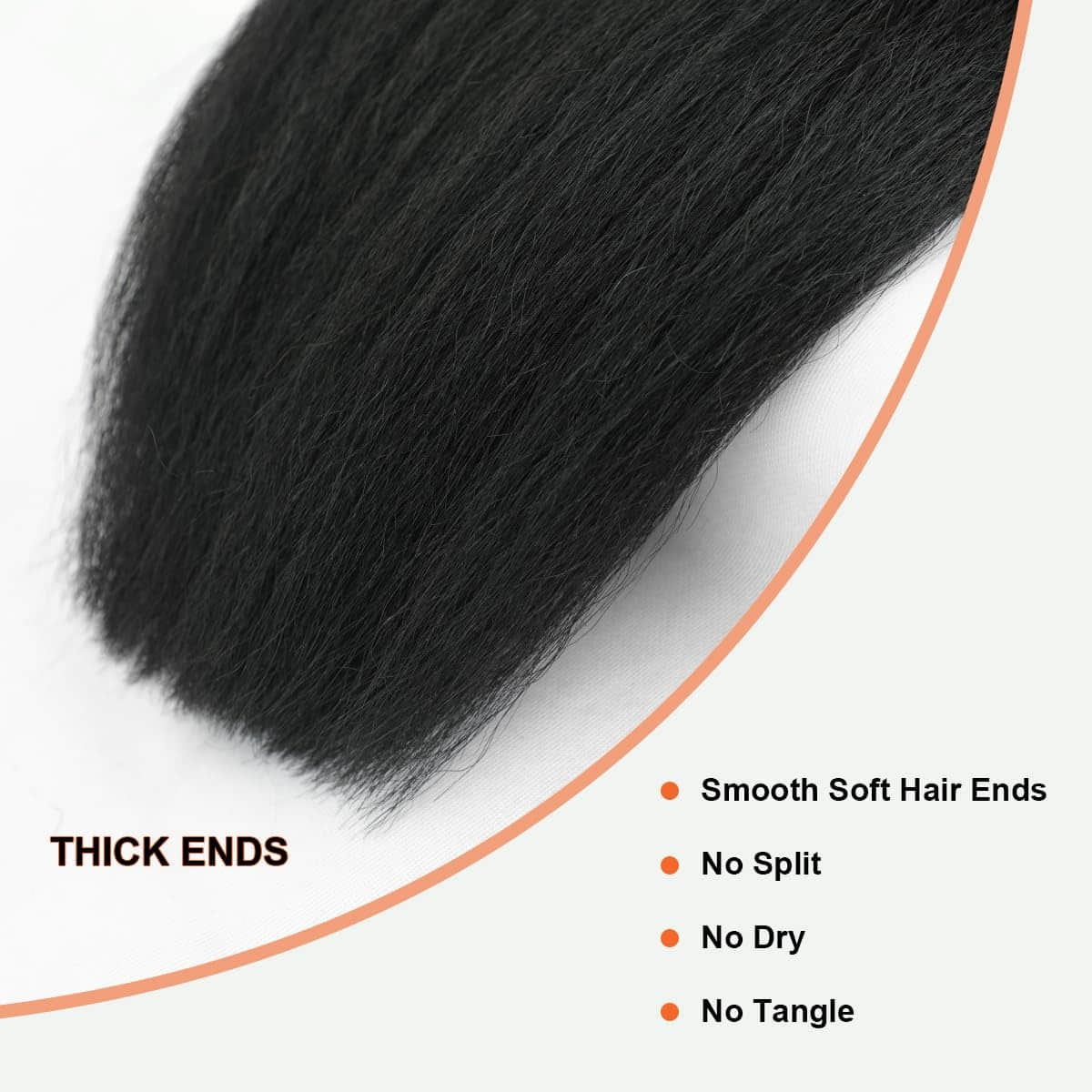Kinky Straight Brazilian Virgin Hair Bundles Natural Texture & Seamless Blend Natural Color 14-30 Inch - Stariahair