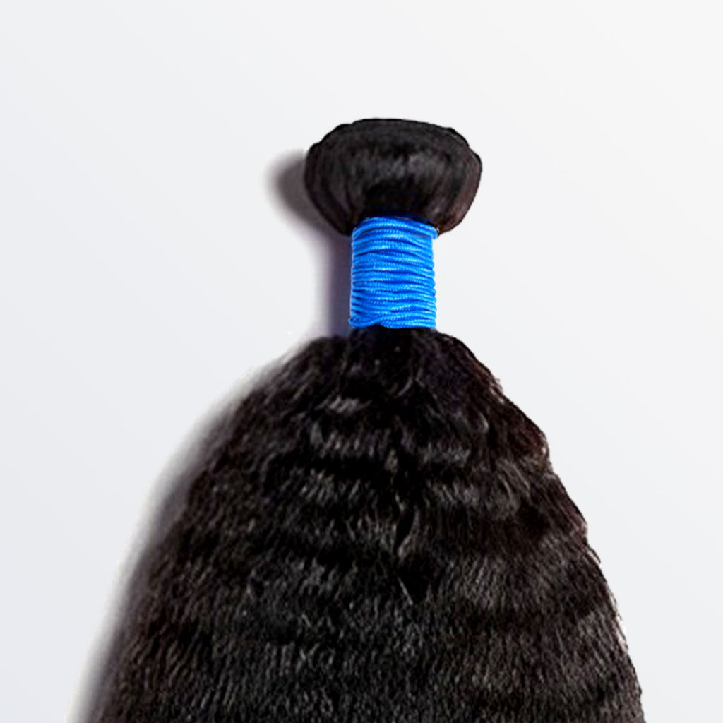 Kinky Straight Brazilian Virgin Hair Bundles Natural Texture & Seamless Blend Natural Color 14-30 Inch - Stariahair