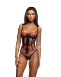 Midnight Rose 2pc Corset Set