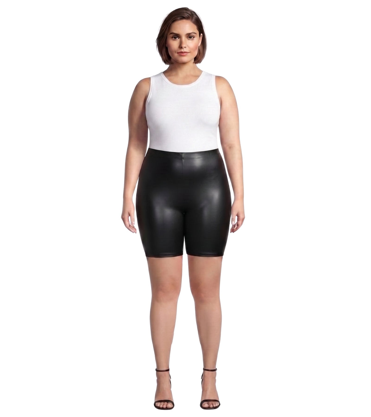 Sakkas Women's Shinny Metallic Bike Shorts Stretchy Unisex - Made in USA