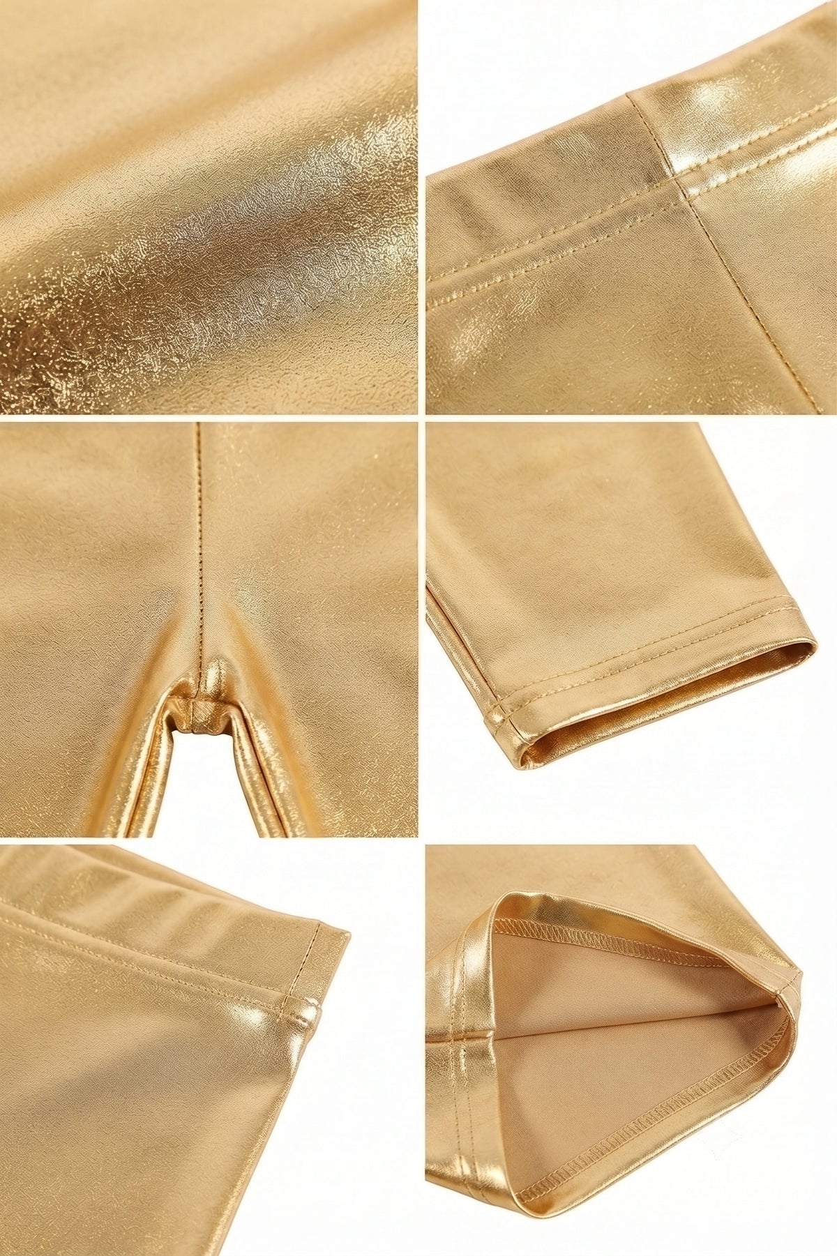 Sakkas Women's Shinny Metallic Bike Shorts Stretchy Unisex - Made in USA