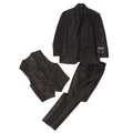 Ferrecci Boys Black Sharkskin 3-Piece Vested Suit – Formal Kids Suit