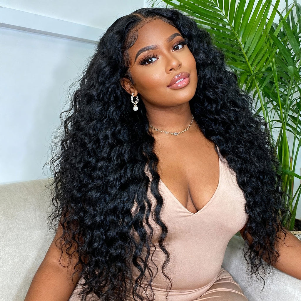 Water Wave Virgin Brazilian Hair Bundles Wet and Wavy Hair Natural Color 14-30 Inch - Stariahair