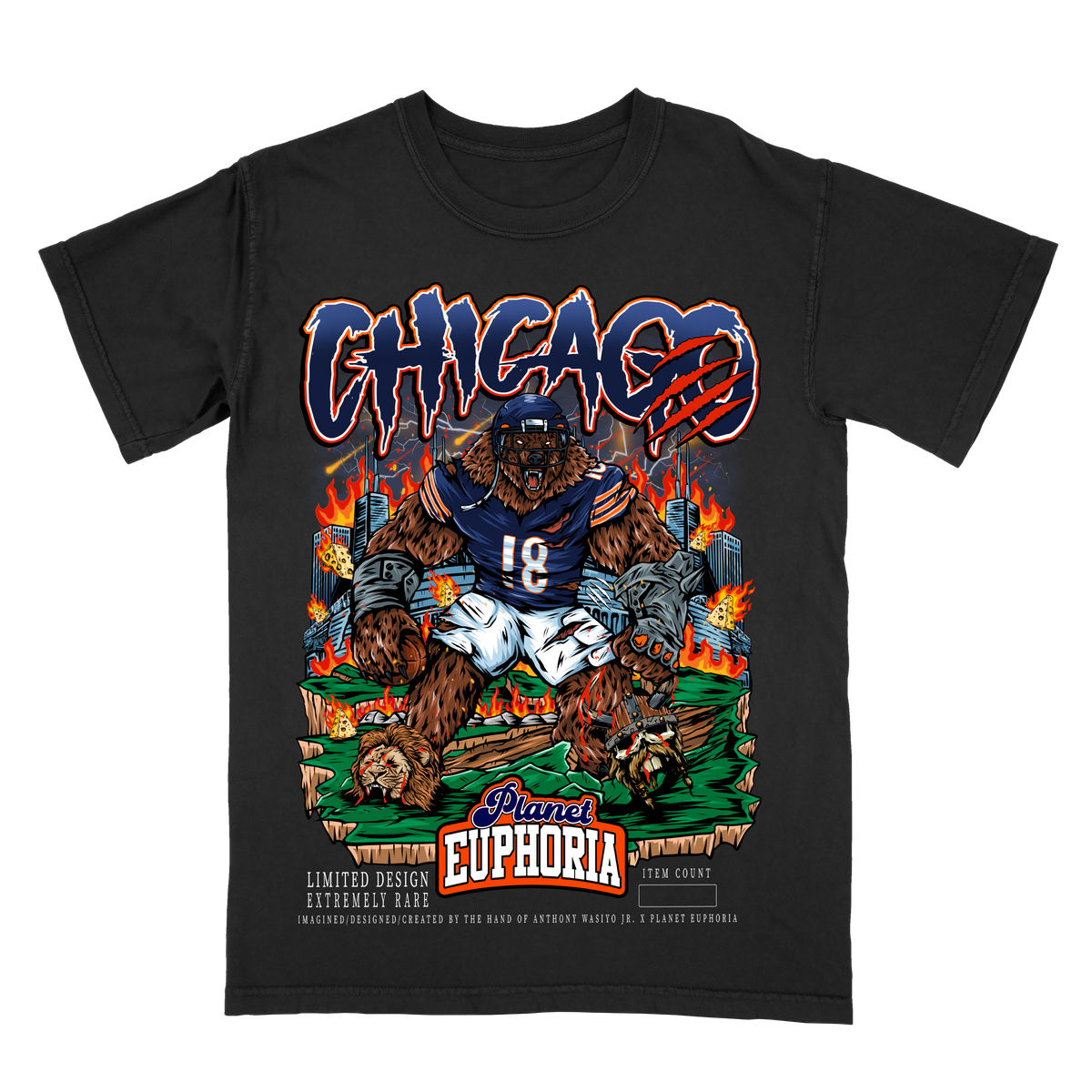 Chicago Limited Edition NFL Player Graphic T-Shirt